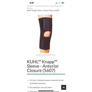Hely & Weber KUHL Knapp Sleeve Anterior Closure (Black)‎ Medium